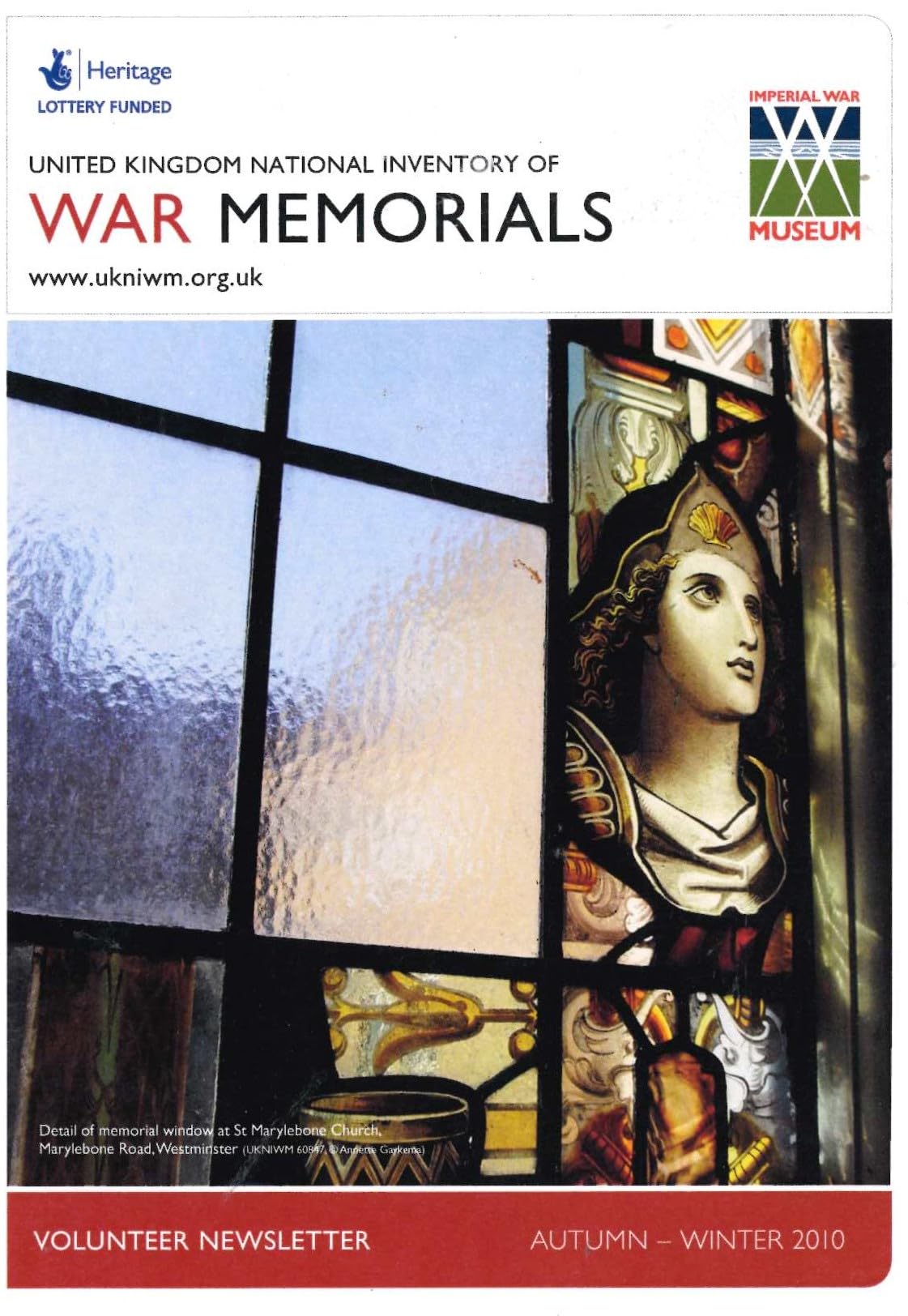 United Kingdom Inventory of War Memorials - Volunteer Newsletter, Autumn-Winter 2010