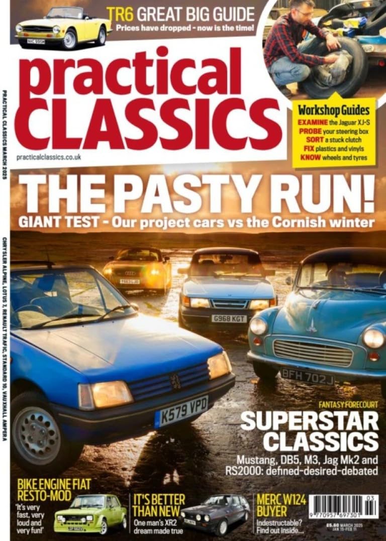 Practical Classics magazine, March 2025: Project Cars in Cornwall; Superstar Classics