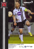 Dundalk FC Magazine Issue 2: Dundalk v Cork City, 18 March 2016 matchday programme — Airtricity Premier Division at Oriel Park; Andy Boyle interviewed and the 2002 FAI Cup-winning goalkeeper honoured