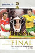 GAA Ulster Senior Football Championship final matchday programme 2004: Armagh vs Donegal, Croke Park, 11 July 2004 — the first Ulster final at Croke Park in 65 years, Cormac McAnallen tribute