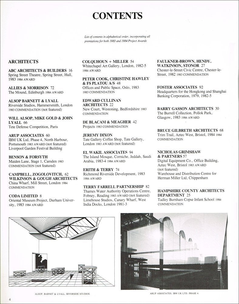 British Architecture 1984 (Architectural Design Profile S.)