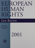 European Human Rights Law Review (2001 Bound Volume)