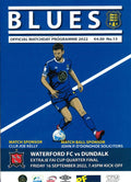 Waterford FC 'Blues', 2022 season, No. 13: Waterford FC v Dundalk, 16 September 2022 matchday programme — Extra.ie FAI Cup quarter-final at the RSC