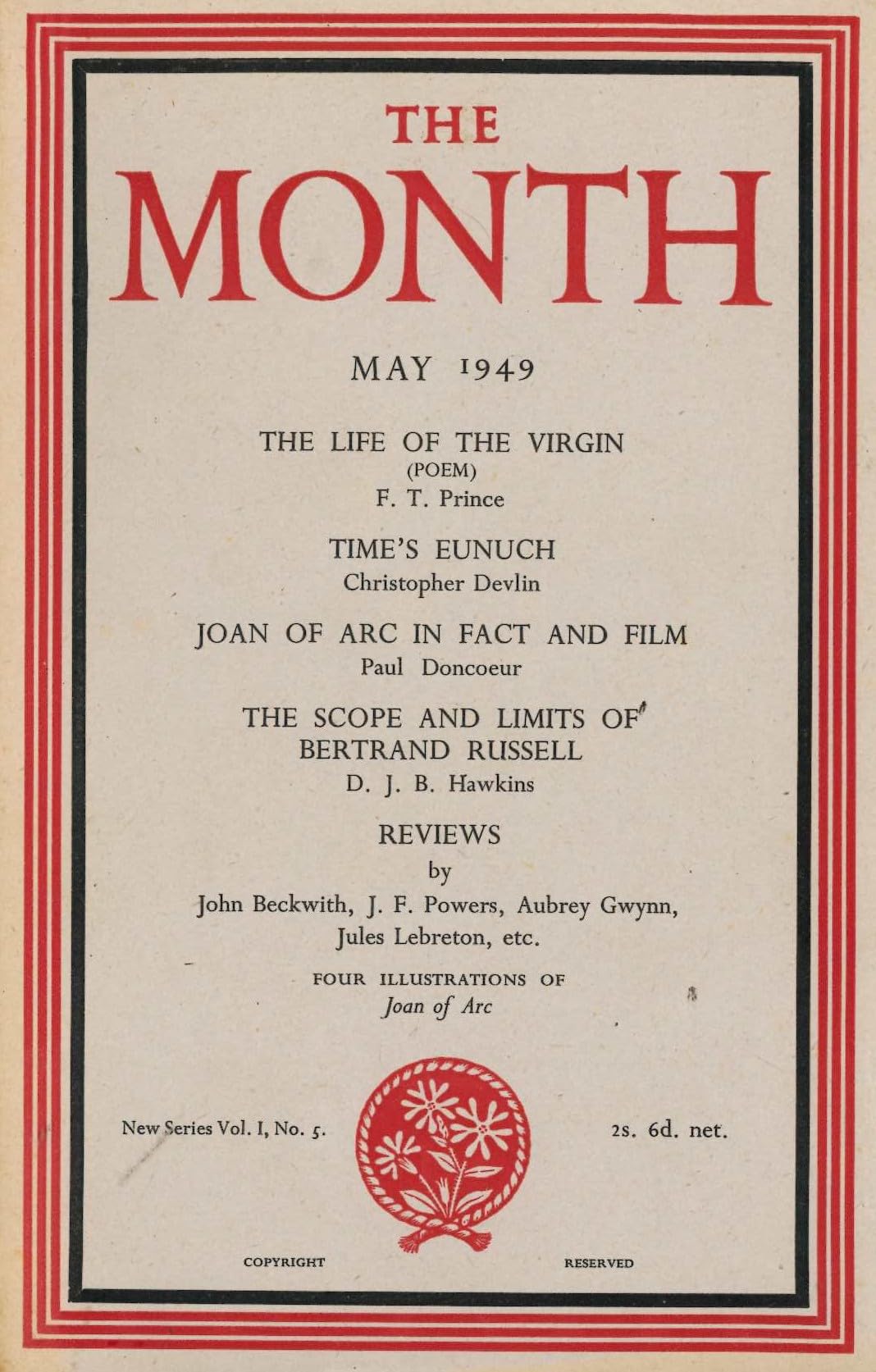 The Month journal, Volume 1, No 5 (New Series), May 1949