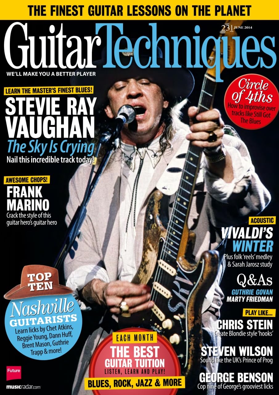 Guitar Techniques magazine 231, June 2014: Stevie Ray Vaughan - The Sky is Crying; Steven Wilson