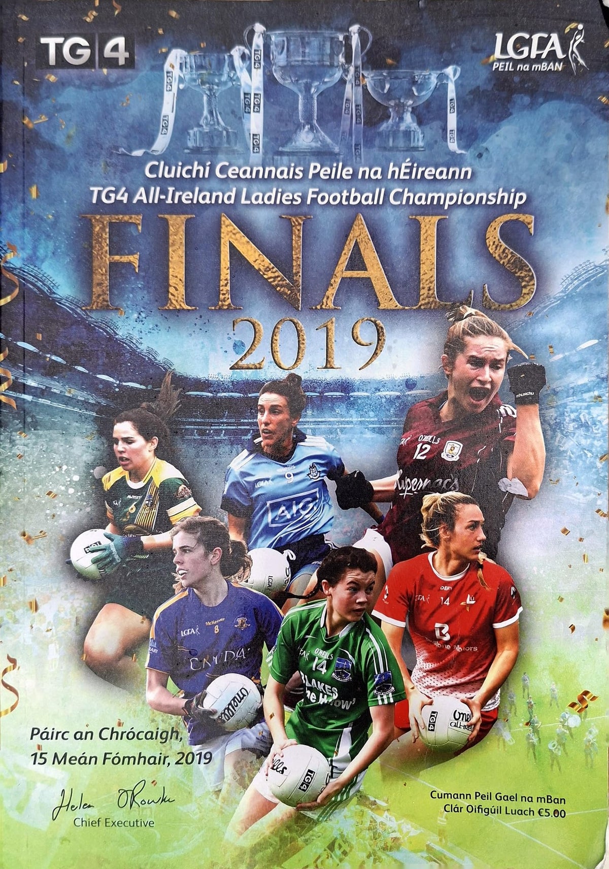 TG4 All-Ireland Ladies Football Championship Finals matchday programme 2019: Dublin vs Galway, Meath vs Tipperary, Louth vs Fermanagh, Croke Park, 15 September 2019 – LGFA official programme