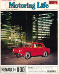 Motoring Life magazine (Ireland) - incorporating Drive - No 199, Vol XVI (Vol 16), 1965 - Renault 1100