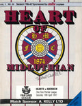 Heart of Midlothian FC, Season 1986/87: Hearts v Aberdeen, 18 April 1987 matchday programme — Fine Fare Premier League at Tynecastle; after the Hampden semi-final, Walter Kidd testimonial