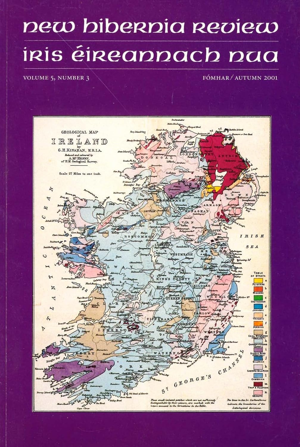 New Hibernia Review/Irish Éireannach Nua, Volume 5, Number 3 - Fómhar/Autumn 2001