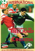 Republic of Ireland v Croatia matchday programme, 14 October 1998, Lansdowne Road, Dublin - Euro 2000 Group 8 Qualifier