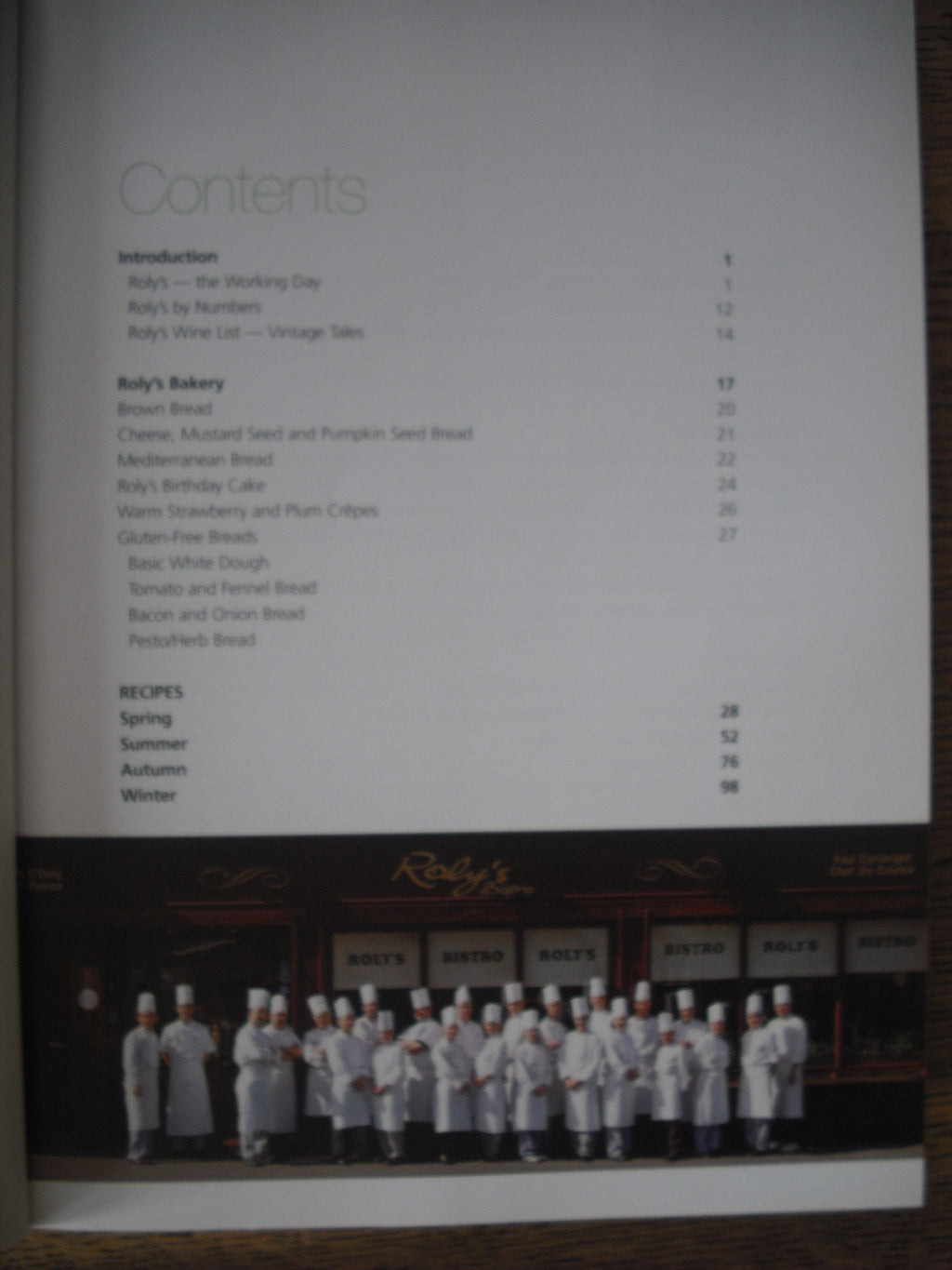 Roly's Bistro: The Restaurant and its Food
