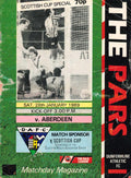 Dunfermline Athletic FC 'The Pars', Season 1988/89: Dunfermline Athletic v Aberdeen, 28 January 1989 Scottish Cup matchday programme — Scottish Cup at East End Park; Craig Robertson's return