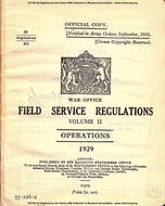 Field Service Regulations, Volume II: Operations - 1929 - War Office