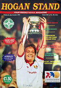 Hogan Stand GAA Magazine, 8 October 1993, Vol 3 No 40 (126): Cork camogie champions, Linda Mellerick cover; Armagh and Galway camogie teams in colour, Eamonn Scallan, Sarsfields Kildare champions