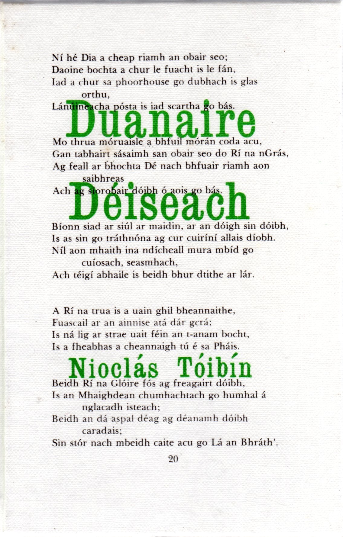 Duanaire déiseach