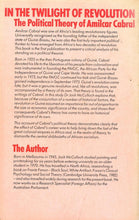 Load image into Gallery viewer, In the Twilight of Revolution: Political Theory of Amilcar Cabral