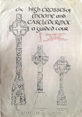 The High Crosses of Moone and Castledermot: A Guided Tour – typescript visitor's guide with drawings of the Moone, Castledermot South and North crosses and early Irish church sources, Co. Kildare