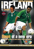 Republic of Ireland v Canada matchday programme, 18 November 2003, Lansdowne Road, Dublin - International Friendly
