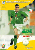 Republic of Ireland v Turkey matchday programme, 13 November 1999, Lansdowne Road, Dublin - Euro 2000 Group 8 Playoff