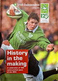 History in the Making: 125 Years of Irish Rugby – Irish Independent IRFU 125th anniversary supplement, 24 May 2000: Brian O'Driscoll cover, Keith Wood, Munster, Lions, Barbarians