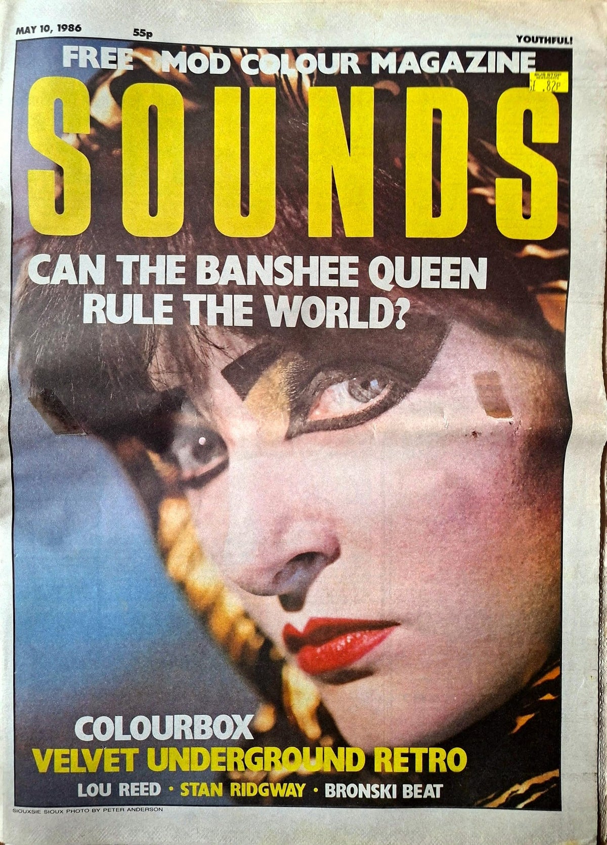 Sounds magazine, 10 May 1986: Siouxsie Sioux