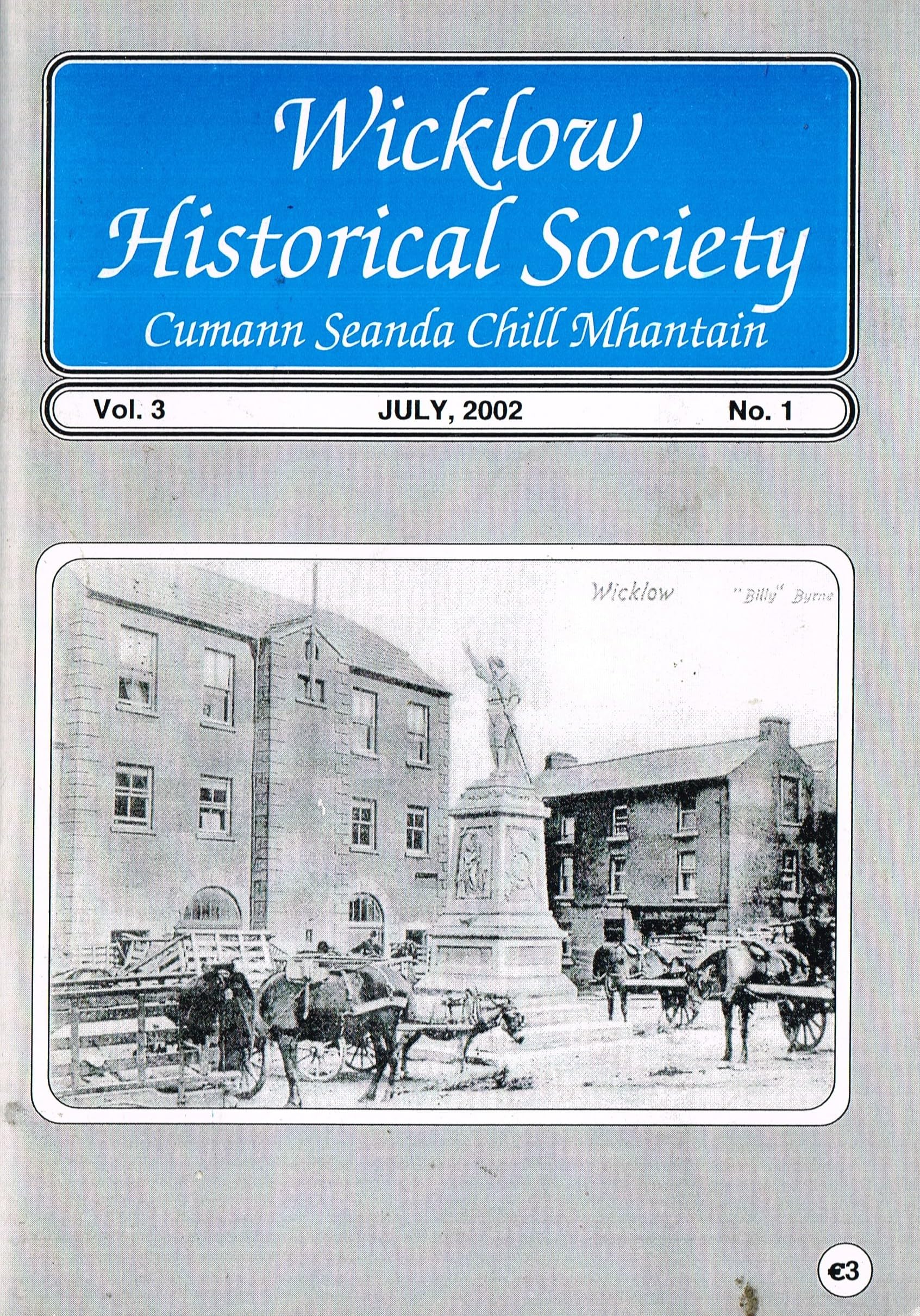 Wicklow Historical Society journal - Volume 3, Number 1, July 2002