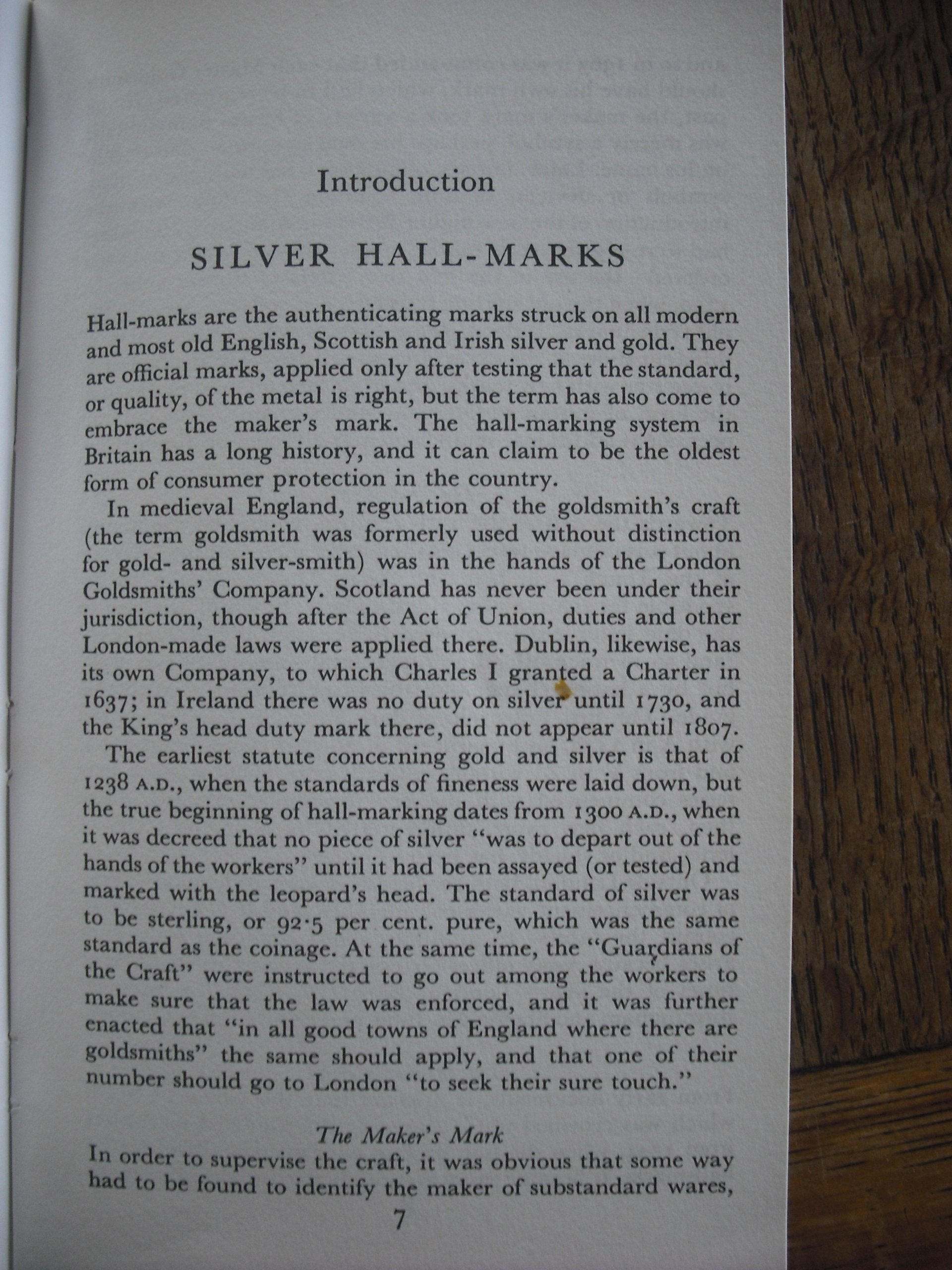 English Silver Hallmarks, Including Scottish and Irish Marks
