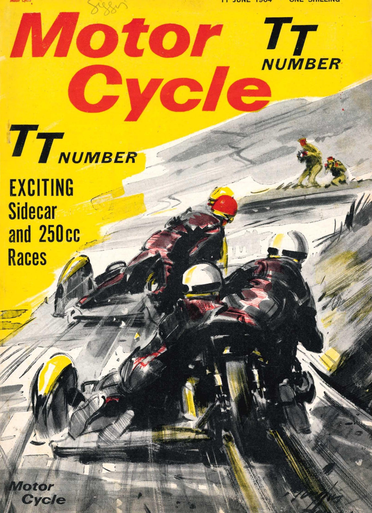 Motor Cycle magazine, 11 June 1964: TT Number - Exciting Sidecar and 250 cc races - Vol 113, No 3182