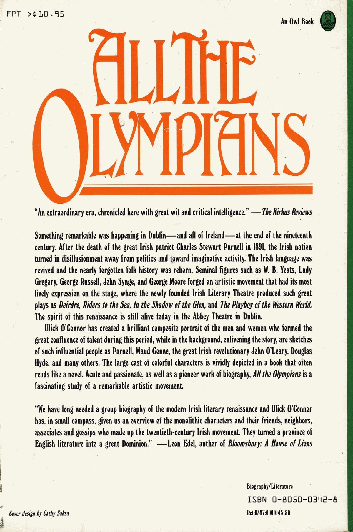 All the Olympians: A Biographical Portrait of the Irish Literary Renaissance