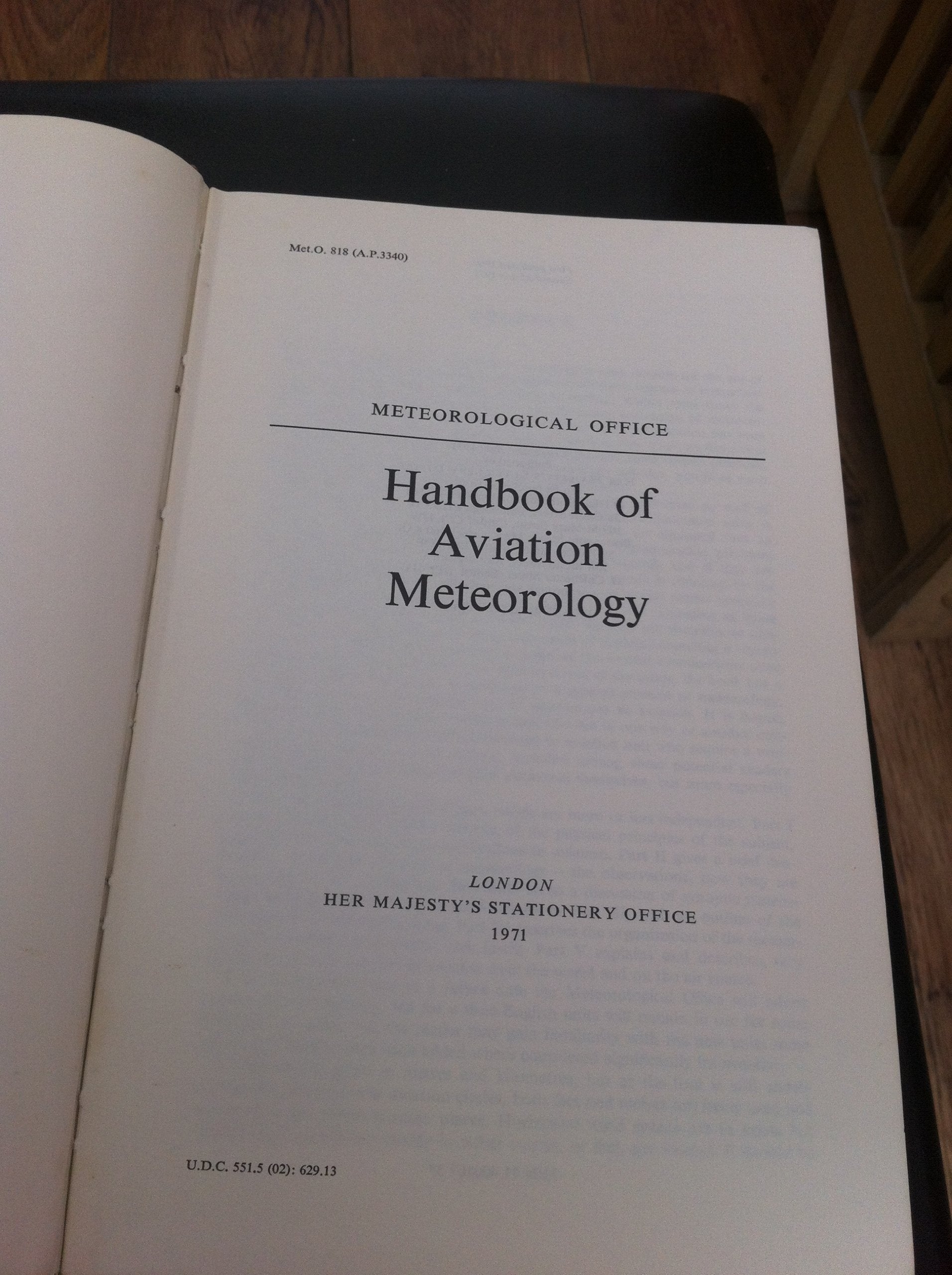 Handbook of Aviation Meteorology