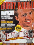 Rugby World magazine, June 2000: England's captain Matt Dawson – Champions, the story of England's Six Nations triumph; Joost van der Westhuizen, Glenn Metcalfe, Wasps v Northampton, Ireland team