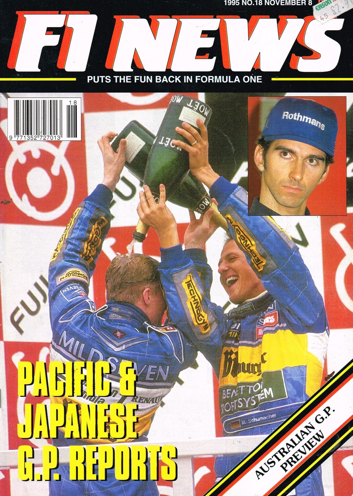 F1 News Magazine - 1994, No 18, November 8 - Pacific and Japanese GP Reports, Australian GP Preview
