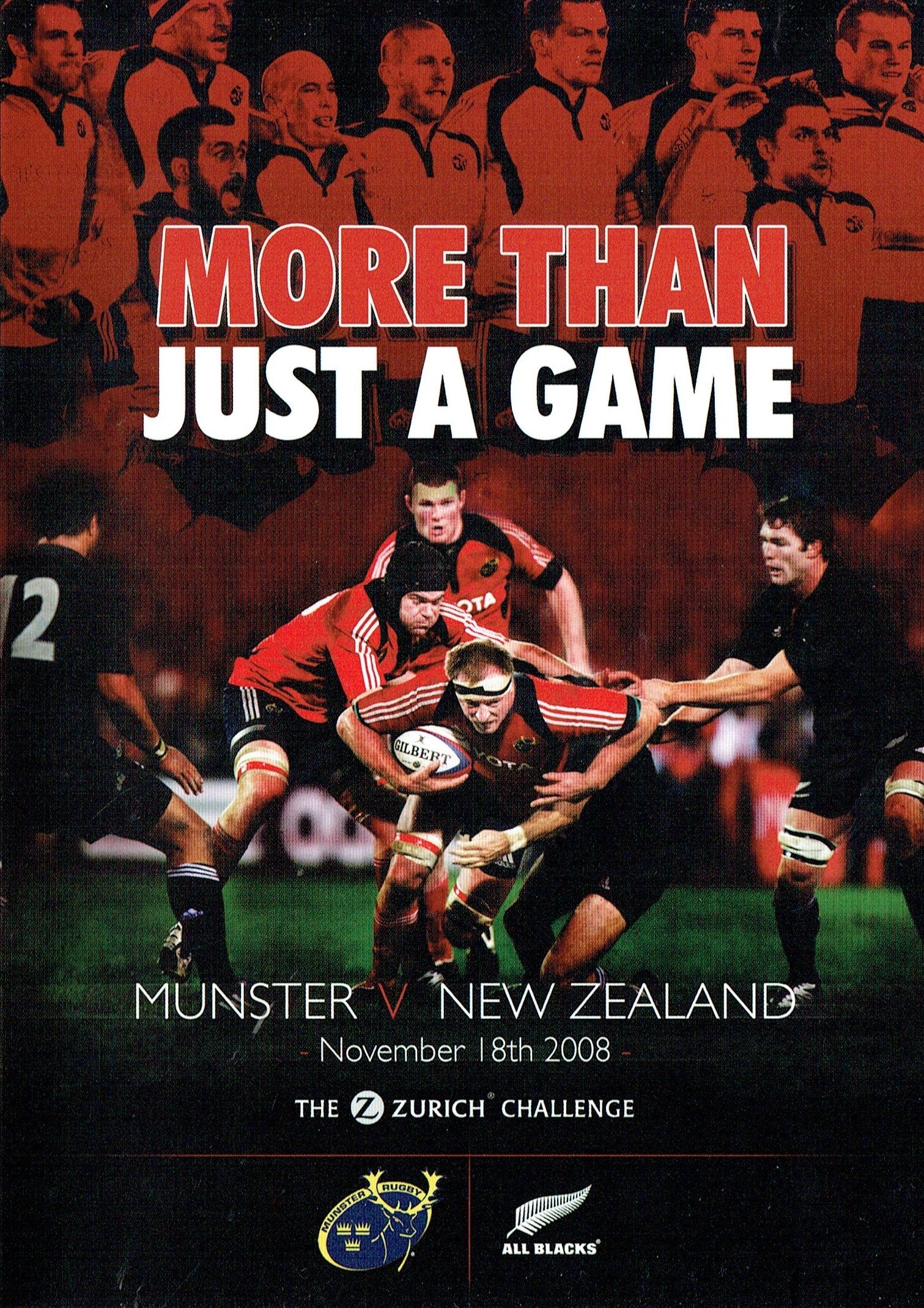More Than Just A Game: Munster v New Zealand, November 18th 2008 – The Zurich Challenge