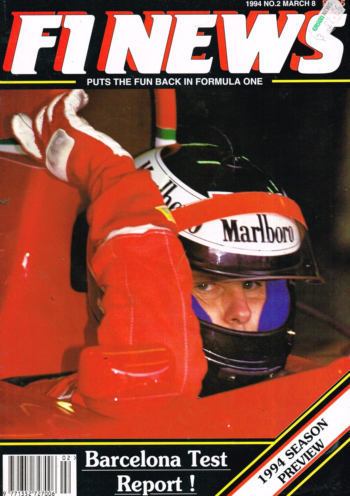 F1 News Magazine - 1994, No 2, March 8 - Barcelona Test Report/1994 Season Preview
