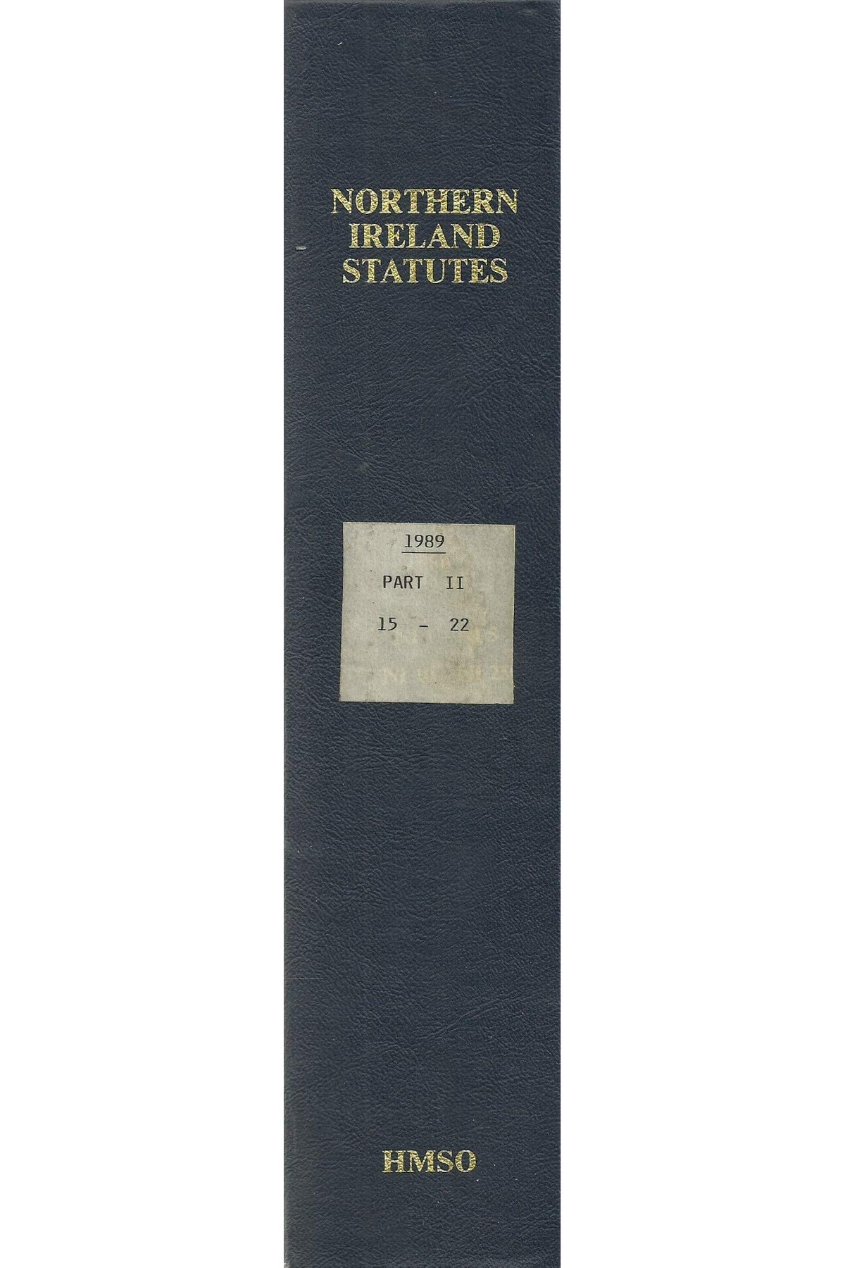 Northern Ireland Statutes 1989, Part 2 (Part II)