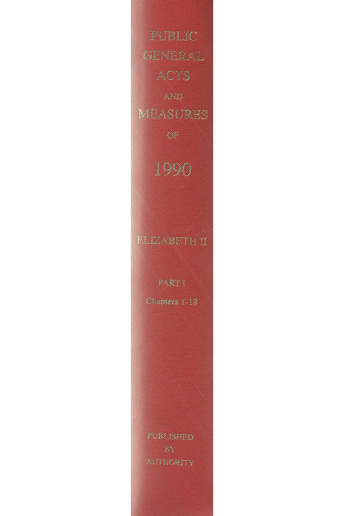 The Public General Acts and General Synod Measures 1990