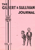 The Gilbert and Sullivan Journal, Spring 1973, Volume X (Volume 10), No 1, 161st Issue