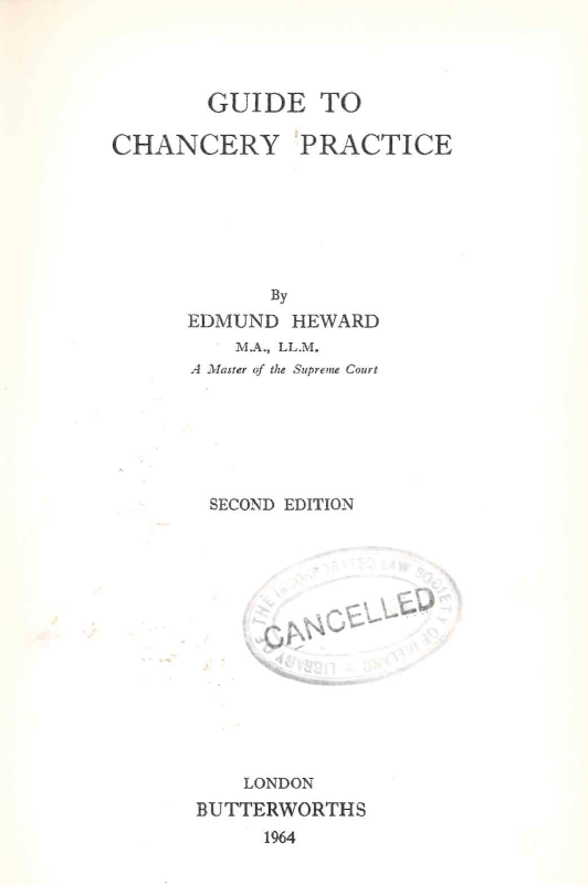 Guide to Chancery practice