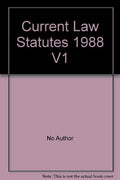 Current Law Statutes 1988 V1