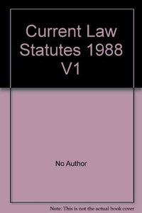 Current Law Statutes 1988 V1