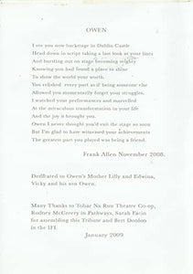 One Of Our Owen: Remembering Owen McCabe, Actor, 1999-2008