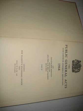 The Public General Acts and Church Assembly Measures 1964 Part II