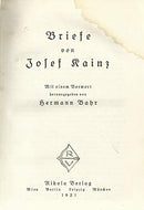 Briefe Von Josef Kainz