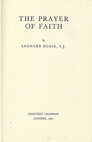 The Prayer of Faith