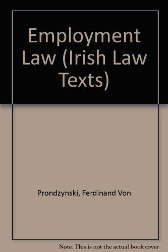 Employment Law (Irish Law Texts)