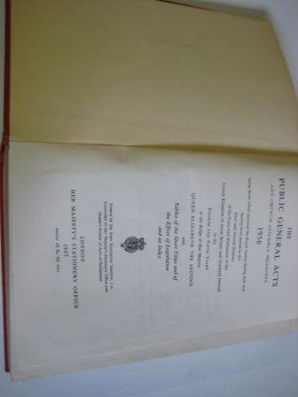 The Public General Acts And Church Assembly Measure Of 1956.