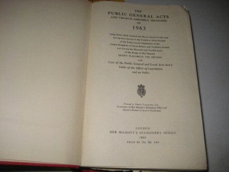 The Public General Acts 1963