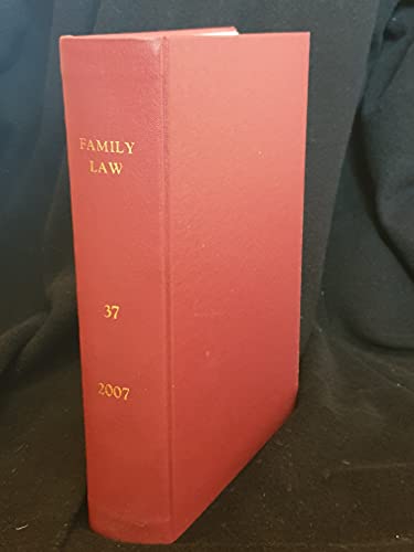 Family Law journal, Volume 37, 2007 - the complete year bound in one hardback volume
