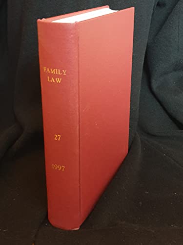 Family Law journal, Volume 27, 1997 - the complete year bound in one hardback volume