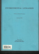 Environmental Litigation - Class Materials, Summer 2005